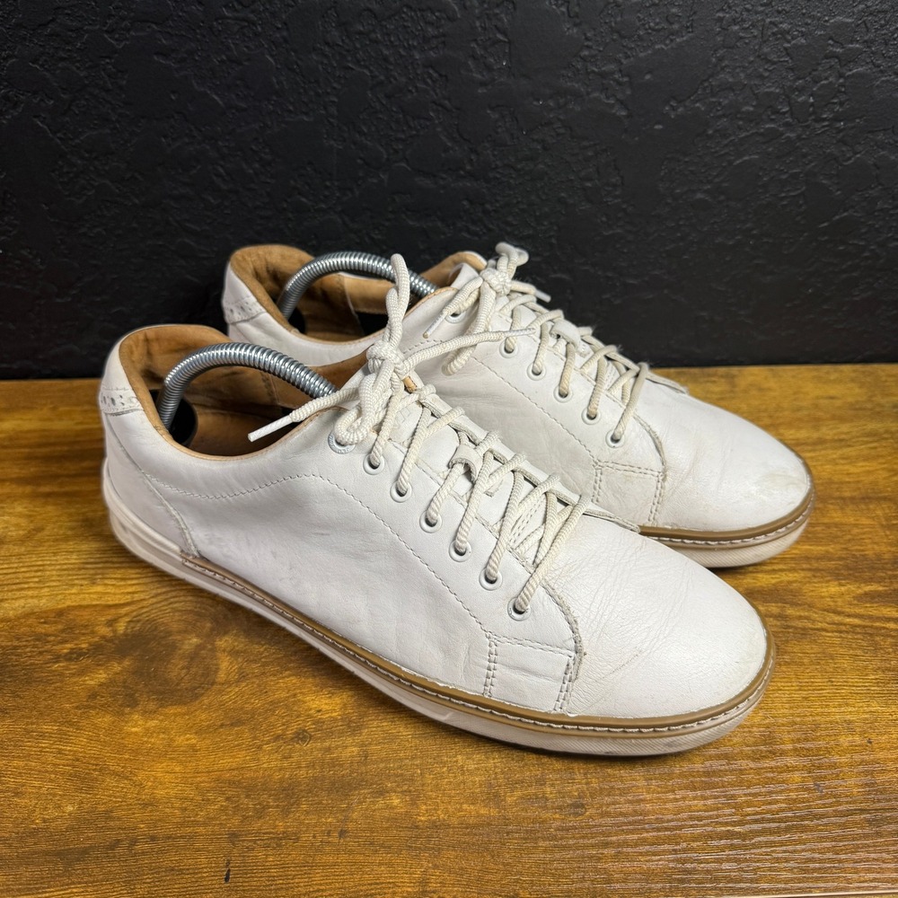 Johnston & Murphy McGuffey‎ GL1 Hybrid White Leather Golf Shoes Mens 9.5M